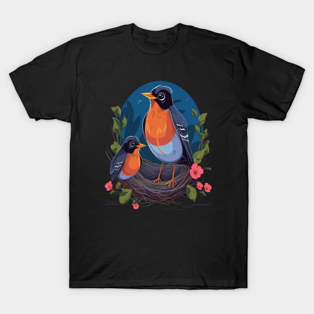 American Robin Mothers Day T-Shirt by JH Mart